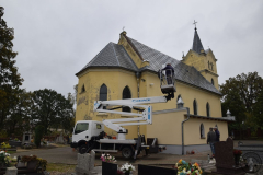 Straty i naprawa dachu kościoła św. Bartłomieja - 16.10.2017r. 