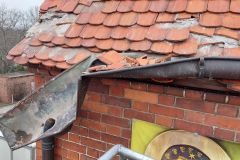 Uszkodzenia dachu kościoła św. Teresy - 31.01.2022