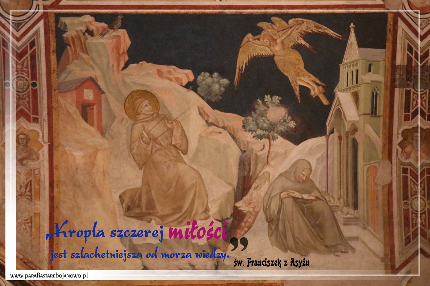 Św. Franciszek z Asyżu otrzymuje stygmaty (mal. Pietro Lorenzetti)