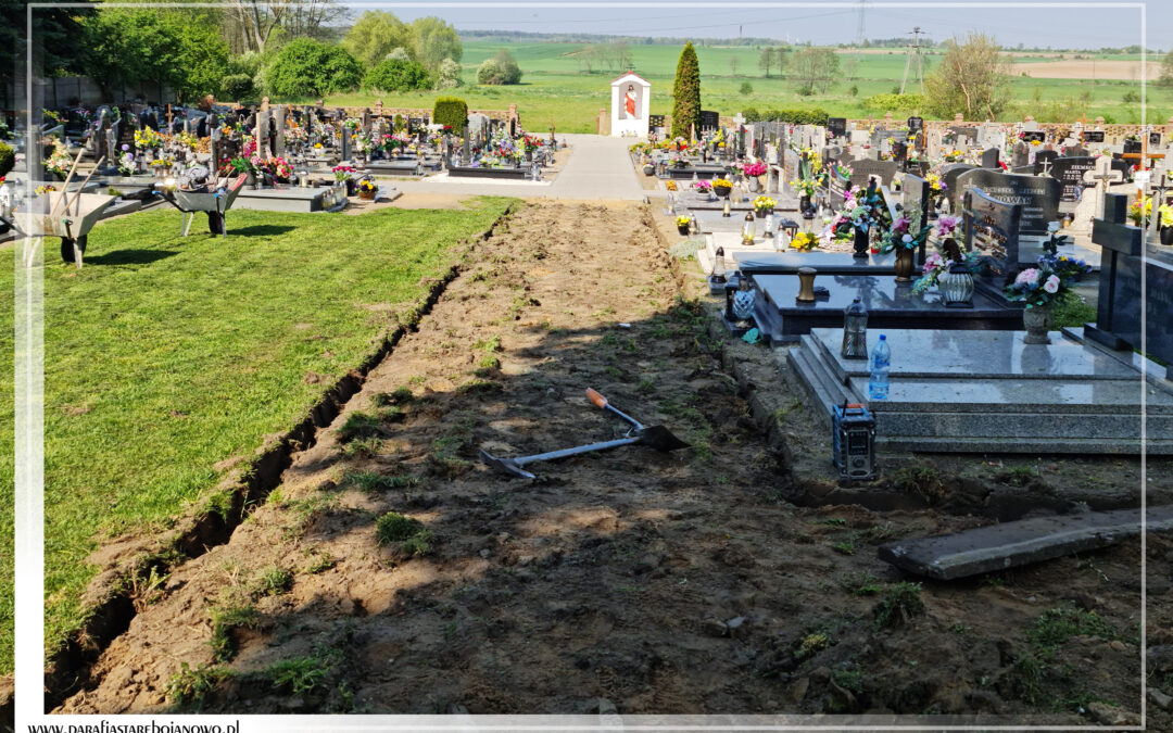 Rozpoczęcie prac na cmentarzu – 05.05.2022r.