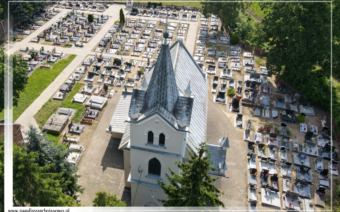 Parafialny cmentarz w ujęciach z lotu ptaka 2023